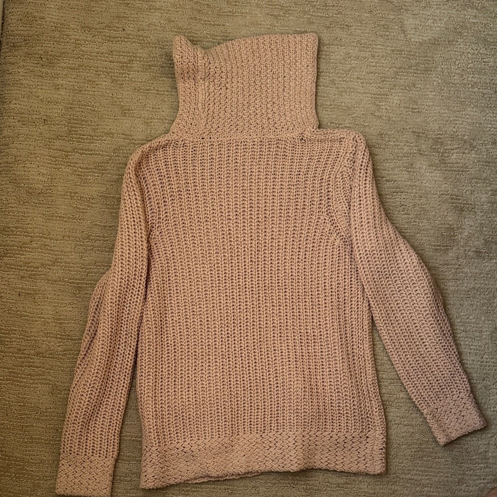 Chico's Soft Pink Cowl Neck Sweater - Picture 2 of 5